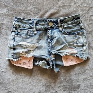 'American Eagle' Distressed Shorts W/pocket detail